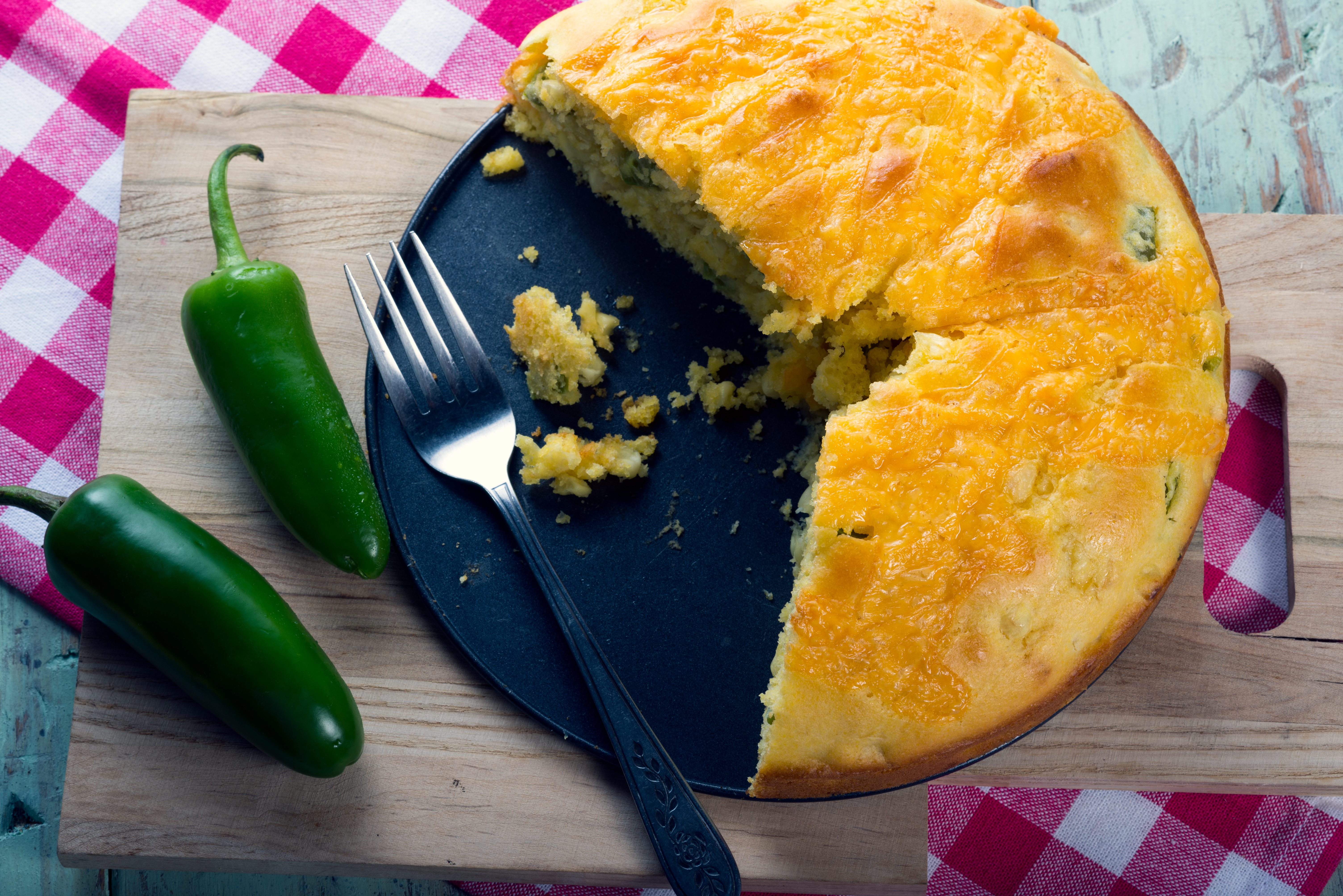 Jalepeno cheddar cornbread